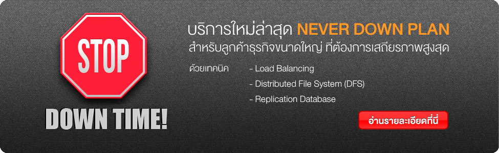 บริการพิเศษสำหรับลูกค้าธุรกิจ Never Down Plan บริการพิเศษสำหรับลูกค้าธุรกิจ Never Down Plan